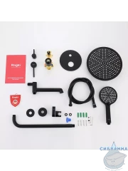 Душевая система Raglo 250 1 режим R20.27.06 (черный)