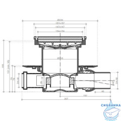 Дренажный трап для душа Pestan Confluo Standard 13000094