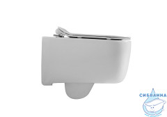 Унитаз подвесной безободковый Aquatek Лугано AQ2002-00 (с сиденьем Soft Close (микролифт) 