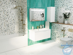 Шкаф 1Marka Этюд 35 (1 дверка) белый глянец