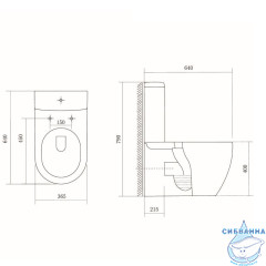 Унитаз напольный Aquatek Бетта AQ1363B-00 с бачком и сиденьем быстросъемным Soft Close (микролифт)