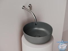  Раковина на столешницу 36 см Ceramicanova Element CN6073MDH (антрацит)