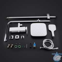 Душевая система Gappo G2417-8 250 1 режим (хром/белый)