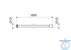 Душевой шланг 150 см Aquatek AQ2105CR