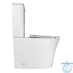 Унитаз напольный безободковый Azario Anteo Round AZ-1219A с бачком и сиденьем Soft Close (микролифт)