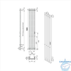 Полотенцесушитель электрический Indigo Style PRO (с таймером) 18х120 белый матовый (с возможностью скрытого подключения, подключение R/L)