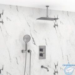 A171568  Встраиваемый комплект для ванны с верхней душевой насадкой, лейкой и изливом A171568 T