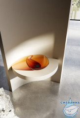 Раковина на столешницу 43 см ABBER Kristall AT2806Opal