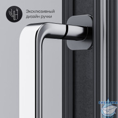 Душевое ограждение AM.PM Like 90x90 W83G-315-090CG64 профиль хром , стекло тонированное (без поддона)