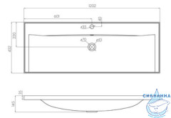 Мебельная раковина Акватон Айрис 120 1A729631AG010