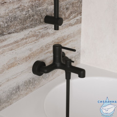 Смеситель для ванны Iddis Aiger AIGBL00i02WA (черный матовый)