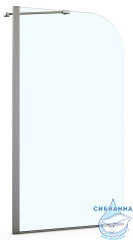 Шторка для ванны Azario Merrit 80x140 профиль серебро, стекло прозрачное AZ-NF6310 800