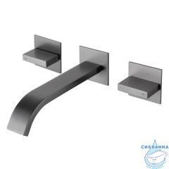 Смеситель для раковины встраиваемый Abber Wasserfall AF8612NG (никель)