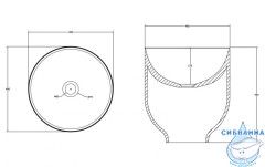 Раковина на столешницу 40 см ABBER Stein AS2618