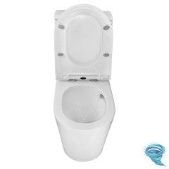 Унитаз напольный безободковый Azario Scala с бачком и сиденьем Soft Close (микролифт) AZ-8101