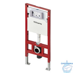 Инсталляция для унитазов Tece TECEspring S401204  с панелью смыва (черный матовый)