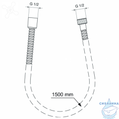 Душевой шланг Ideal Standard 150 см (хром) BF150AA