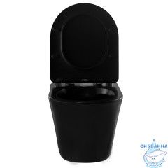 Унитаз подвесной Abber Bequem AC1102MB с сиденьем Soft Close (микролифт)