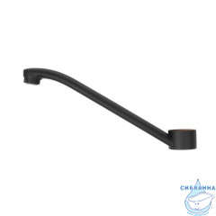 Излив для смесителя, кухня, нерж. сталь, 207х152 мм, поворотный, черный, IDDIS, 995V21B5SM