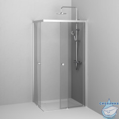Душевое ограждение AM.PM X-Joy 100х80 W94G-403-10080-MТ профиль хром, стекло прозрачное (без поддона)