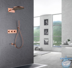 Душевая система Abber Wasser Kreis 270 1 режим AF8150RG (розовое золото)