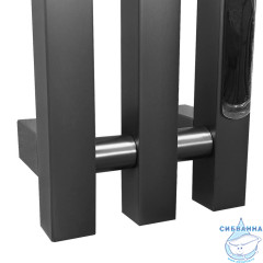 Полотенцесушитель электрический Calypso Deimos 3 15х120 (оружейная сталь)