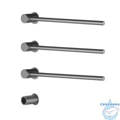 Полотенцесушитель электрический Raglo R350 48х51 (с возможностью скрытого подключения) (графит)