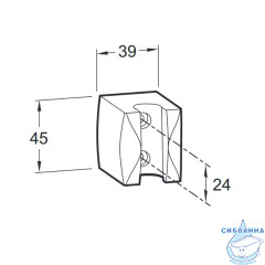 Держатель душа настенный Jacob Delafon E75063-CP
