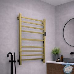 Полотенцесушитель электрический Calypso Ares П9 50х100 (брашированное золото)