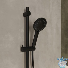 Лейка для душа, черная матовая, 5F, Ideal Spa, Milardo, ILS5FBRM18