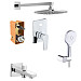 Душевая система Azario Treya 200 1 режим AZ-15680711 (хром)