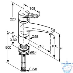 Смеситель для кухни Kludi Mx 399340562
