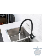 Смеситель кухни Frap F4453-04 (черный матовый)