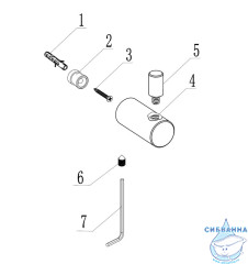 Крючок ABBER Osten 316 AA1851BST брашированная сталь