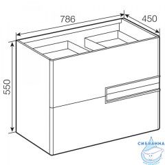 Тумба подвесная Roca Victoria Nord Ice Edition 80 с раковиной Roca Victoria 80 белый глянец