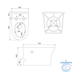 PULIDSEi26, Приставной унитаз с функцией импульсного смыва, Pulse, IDDIS