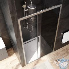 Дверь в нишу AM.PM Gem W90G-110-1-195MG 110 см профиль хром, стекло тонированное