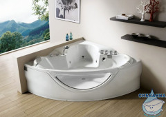 Акриовая ванна Gemy G9025 II B 155х155 с гидромассажем