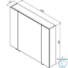 Зеркало-шкаф Aquanet Алвита 100 белый