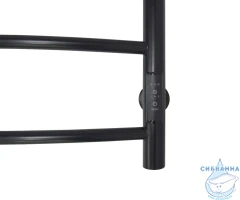 Полотенцесушитель электрический Санприз Классик П6 40х70 (черный матовый) (подключение универсальное)