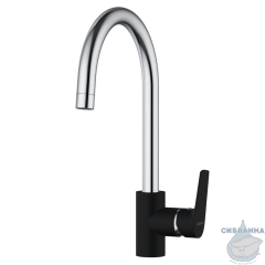 Смеситель для кухни Damixa Origin Balance 790720000 (без донного клапана) (хром/черный)