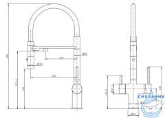Смеситель для кухни Paulmark Magneto Ma213118-401 (антрацит )
