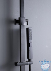 Душевая система Allen Brau Infinity 250 1 режим 281953 (черный матовый)