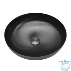 Раковина накладная ABBER Wasser Kreis AF2412MB черная матовая