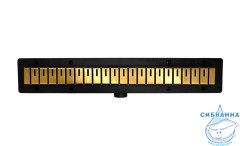 Дренажный трап для душа Plastbrno Design2 SZA8750 75 см с решеткой (матовое золото) 