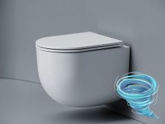 Унитаз подвесной безободковый Ceramicanova Voga CN4012T с сиденьем быстросъемным Soft Close (микролифт)