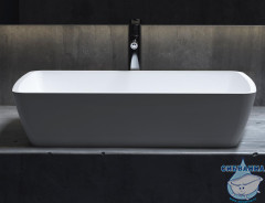 Раковина на столешницу 65 см Salini Gloria (материал solix, белый матовый)