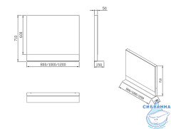 Зеркало Ravak Formy 100 дуб X000001047