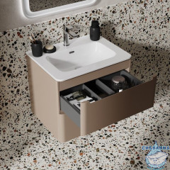 Тумба с умывальником, подвесная, 60 см, капучино, Edifice, IDDIS, EDI60C0i95K  подходит умыв. 0106000i28