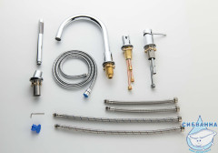 Смеситель для ванны на борт Aquatek Европа AQ1348CR (хром)